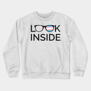 Transgender Gay Glasses Crewneck Sweatshirt